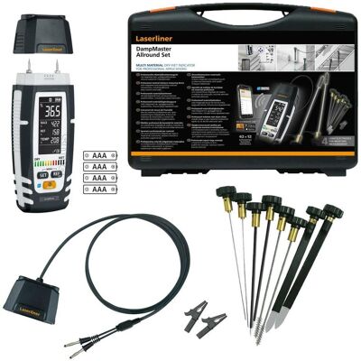 Laserliner, Feuchtigkeitsmessgerät, Materialfeuchtemessgerät DampMaster Allround Set Laserliner, Feuchtigkeitsmessgerät, Materialfeuchtemessgerät DampMaster Allround Set