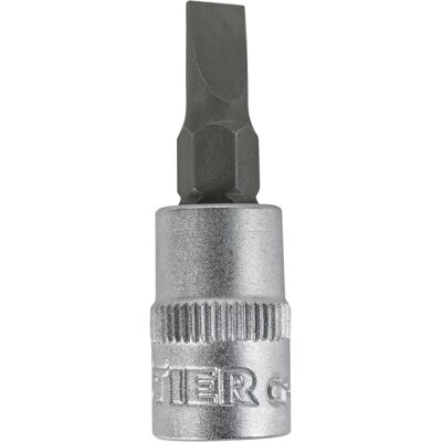 Stier, Steckschlüssel + Stecknuss, Schlitz-Bit-Steckschlüsseleinsatz 1/4", 7 mm (7 mm) Stier, Steckschlüssel + Stecknuss, Schlitz-Bit-Steckschlüsseleinsatz 1/4", 7 mm (7 mm)