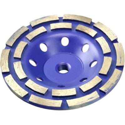 GEKO, Schleifmittel, Diamant-Topfschleifscheibe zweireihig, 125x5mmxM14 GEKO, Schleifmittel, Diamant-Topfschleifscheibe zweireihig, 125x5mmxM14