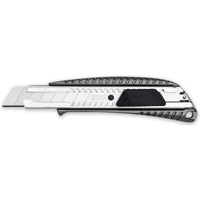 Komelon, Cutter, Messer mit auswechselbarer Abbrechklinge 18mm, Aluminiumgriff Komelon, Cutter, Messer mit auswechselbarer Abbrechklinge 18mm, Aluminiumgriff