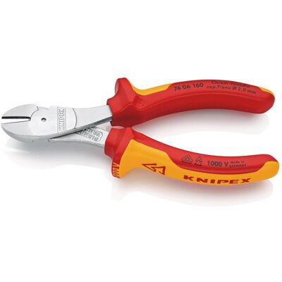 Knipex, Bolzenschneider + Seitenschneider, Kraft-Seitenschneider 74 06 160 (160 mm) Knipex, Bolzenschneider + Seitenschneider, Kraft-Seitenschneider 74 06 160 (160 mm)