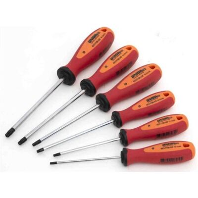 Unior, Schraubenzieher, 621VDETBI Schraubendreher-Set TBI mit TX-Profil, 6-tlg., red (T-profil) Unior, Schraubenzieher, 621VDETBI Schraubendreher-Set TBI mit TX-Profil, 6-tlg., red (T-profil)