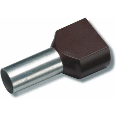 Cimco, Kabelverbindung, Isolierte Zwillings-Aderendhülse 2 x 4,0qmm/12 mm grau Cimco, Kabelverbindung, Isolierte Zwillings-Aderendhülse 2 x 4,0qmm/12 mm grau