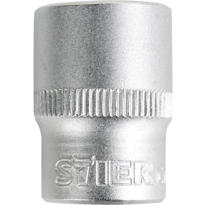 Stier, Steckschlüssel + Stecknuss, Sechskant-Steckschlüsseleinsatz 3/8", SW 12 mm (12 mm) Stier, Steckschlüssel + Stecknuss, Sechskant-Steckschlüsseleinsatz 3/8", SW 12 mm (12 mm)