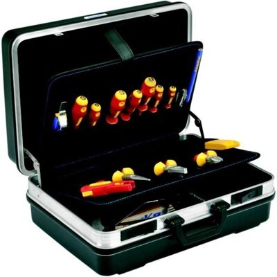 Klauke KL855B22 Hartschalenkoffer - Schlagfeste ABS-Schale, Schlossverschlüsse, 22 Werkzeuge Klauke KL855B22 Hartschalenkoffer - Schlagfeste ABS-Schale, Schlossverschlüsse, 22 Werkzeuge