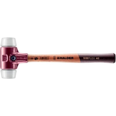 Halder, Hammer, Schonhammer SIMPLEX Länge 350 mm Kopf-Ø 50 mm mittelhart Holz Superplastik weiss (1040 g) Halder, Hammer, Schonhammer SIMPLEX Länge 350 mm Kopf-Ø 50 mm mittelhart Holz Superplastik weiss (1040 g)