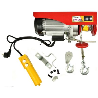 GEKO, Seilzug + Werkstattkran, Elektrische Winde, 300/600kg, 1300W GEKO, Seilzug + Werkstattkran, Elektrische Winde, 300/600kg, 1300W