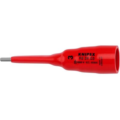 Knipex, Steckschlüssel + Stecknuss, Steckschlüsseleinsatz (3 mm) Knipex, Steckschlüssel + Stecknuss, Steckschlüsseleinsatz (3 mm)