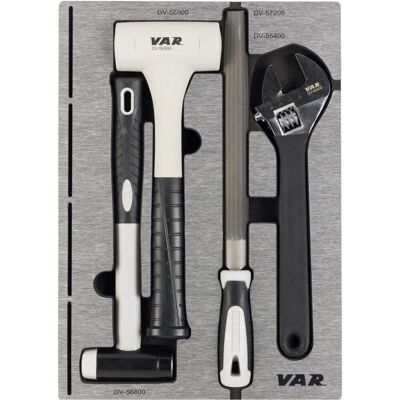 VAR, Zubehör Werkzeugaufbewahrung, Schubladeneinsatz MO-53406, für DV-Werkzeuge, ohne Werkzeug, 280x395x30 mm VAR, Zubehör Werkzeugaufbewahrung, Schubladeneinsatz MO-53406, für DV-Werkzeuge, ohne Werkzeug, 280x395x30 mm
