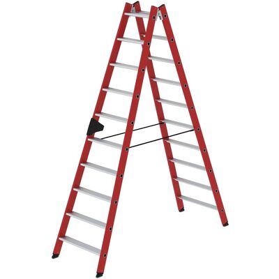 Munk, Leiter + Gerüst, Stufen-Stehleiter beidseitig begehbar GFK / Alu 2x10 Stufen (Stehleiter, 260 cm) Munk, Leiter + Gerüst, Stufen-Stehleiter beidseitig begehbar GFK / Alu 2x10 Stufen (Stehleiter, 260 cm)