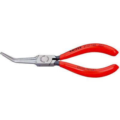 Knipex, Zange, Greifzange DIN ISO 5743 L.160mm gewinkelte Backen Kopf poliert Griffe Ku. überzogen kunststoffget... (160 mm) Knipex, Zange, Greifzange DIN ISO 5743 L.160mm gewinkelte Backen Kopf poliert Griffe Ku. überzogen kunststoffget... (160 mm)