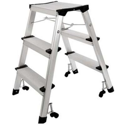 Twinco, Leiter + Gerüst, TWIN MINI 3-Step Stige Alu 700x240x455mm (1stk) (Stehleiter) Twinco, Leiter + Gerüst, TWIN MINI 3-Step Stige Alu 700x240x455mm (1stk) (Stehleiter)