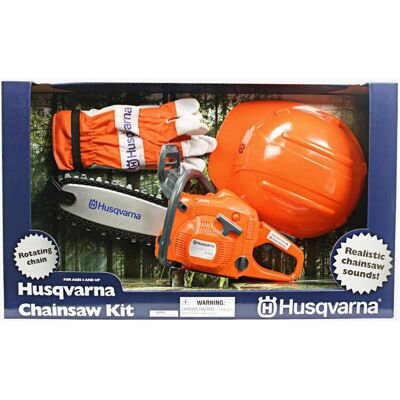 Husqvarna Spielzeugkettensäge - 550 XP mit Sicherheitsset - Geschenk für Kinder Husqvarna Spielzeugkettensäge - 550 XP mit Sicherheitsset - Geschenk für Kinder