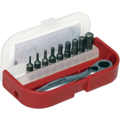 Bikeservice, Bits, Bitstz M Umschltknr Bst 10tlg In6knt (Innensechskant) Bikeservice, Bits, Bitstz M Umschltknr Bst 10tlg In6knt (Innensechskant)