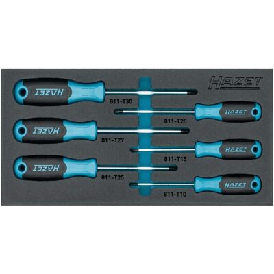 HAZET, Schraubenzieher, Schraubendreher Satz ∙ TORX 163-266/6N ∙ Innen TORX Profil ∙ 6-teilig ∙ T10 ∙ T15 ∙ T20 ∙ T… HAZET, Schraubenzieher, Schraubendreher Satz ∙ TORX 163-266/6N ∙ Innen TORX Profil ∙ 6-teilig ∙ T10 ∙ T15 ∙ T20 ∙ T…