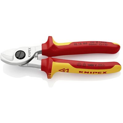 Knipex, Bolzenschneider + Seitenschneider, VDEKabelschere (165 mm) Knipex, Bolzenschneider + Seitenschneider, VDEKabelschere (165 mm)