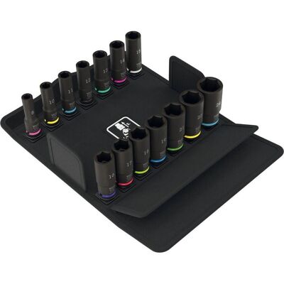 Wera, Steckschlüssel + Stecknuss, 8790 B Impaktor Deep Set 1, 14-teilig (10 mm, 11 mm, 12 mm, 13 mm, 14 mm, 15 mm, 16 mm, 17 mm, 18 mm, 19 mm, 21 mm, 22 mm, 24 mm, 8 mm) Wera, Steckschlüssel + Stecknuss, 8790 B Impaktor Deep Set 1, 14-teilig (10 mm, 11 mm, 12 mm, 13 mm, 14 mm, 15 mm, 16 mm, 17 mm, 18 mm, 19 mm, 21 mm, 22 mm, 24 mm, 8 mm)