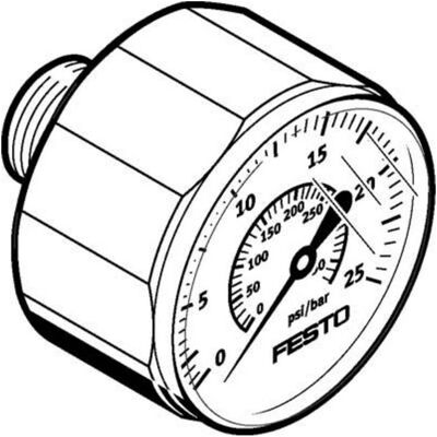 Festo, Detektor, MA-27-25-R1/8 541734 Manometer (Druckmessgerät) Festo, Detektor, MA-27-25-R1/8 541734 Manometer (Druckmessgerät)