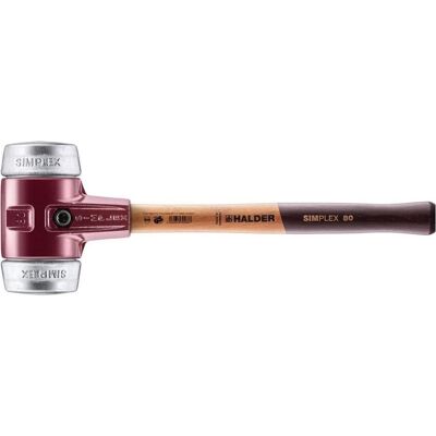 Halder, Hammer, Schonhammer SIMPLEX Länge 490 mm Kopf-Ø 80 mm hart Holz Weichmetall silber (3860 g) Halder, Hammer, Schonhammer SIMPLEX Länge 490 mm Kopf-Ø 80 mm hart Holz Weichmetall silber (3860 g)