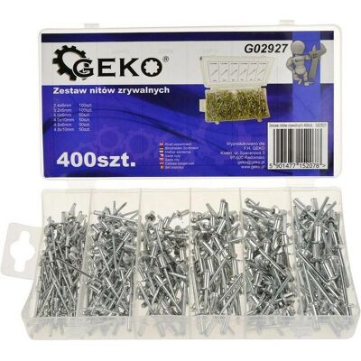 GEKO, Zange, Set mit 400 Nieten GEKO, Zange, Set mit 400 Nieten