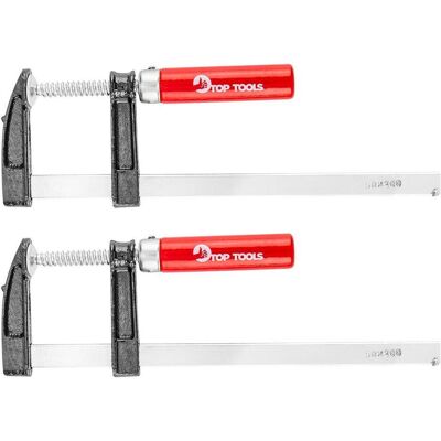 TOP, Schraubstock + Zwinge, Werkzeuge Tischlerklemme 200x50mm 2 Stück 12A216 TOP, Schraubstock + Zwinge, Werkzeuge Tischlerklemme 200x50mm 2 Stück 12A216