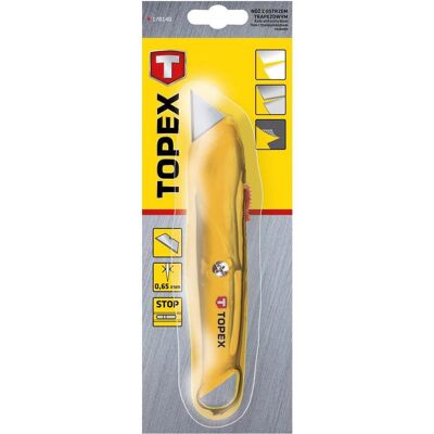 Topex, Cutter, Messer mit Trapezklinge, Metall-Grundkörper Topex, Cutter, Messer mit Trapezklinge, Metall-Grundkörper