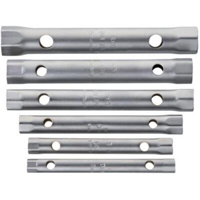 WGB - Doppelseitiger Rohrsteckschlüsselsatz DIN 896 B - 6-22 mm - chrome-plated - Socket wrench set WGB - Doppelseitiger Rohrsteckschlüsselsatz DIN 896 B - 6-22 mm - chrome-plated - Socket wrench set