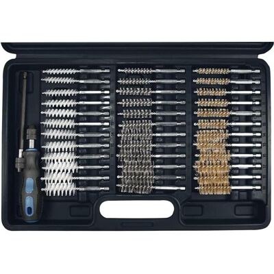 SW-Stahl, Schleifmittel, 62330L 36-teiliges Bürstensortiment, (1/4") Antrieb, 8-19 mm Durchmesser SW-Stahl, Schleifmittel, 62330L 36-teiliges Bürstensortiment, (1/4") Antrieb, 8-19 mm Durchmesser