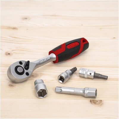 Stier, Ratsche, Umschaltknarre 1/4" mit Schnellentriegelung (1/4") Stier, Ratsche, Umschaltknarre 1/4" mit Schnellentriegelung (1/4")