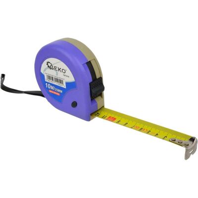 GEKO, Längenmesswerkzeug, Meterbandmass, 10 m, Bandbreite 25 mm (10 m) GEKO, Längenmesswerkzeug, Meterbandmass, 10 m, Bandbreite 25 mm (10 m)