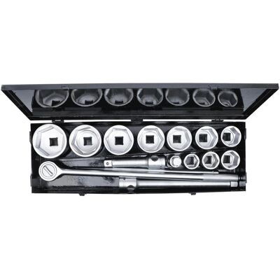BGS, Steckschlüssel + Stecknuss, Steckschlüssel-Satz Antrieb 25 mm (1") SW 36 - 80 mm 15-tlg. (36 mm, 37 mm, 38 mm, 39 mm, 40 mm, 41 mm, 42 mm, 43 mm, 44 mm, 45 mm, 46 mm, 47 mm, 48 mm, 49 mm, 50 mm, 52 mm, 54 mm, 55 mm, 56 mm, 57 mm, 58 mm, 60 mm, 62 mm, BGS, Steckschlüssel + Stecknuss, Steckschlüssel-Satz Antrieb 25 mm (1") SW 36 - 80 mm 15-tlg. (36 mm, 37 mm, 38 mm, 39 mm, 40 mm, 41 mm, 42 mm, 43 mm, 44 mm, 45 mm, 46 mm, 47 mm, 48 mm, 49 mm, 50 mm, 52 mm, 54 mm, 55 mm, 56 mm, 57 mm, 58 mm, 60 mm, 62 mm,