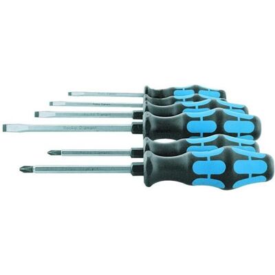 Wera, Schraubenzieher, Werkstatt-Schraubendreher-Sortiment, 6-teilig für Schlitz und Phillips Wera, Schraubenzieher, Werkstatt-Schraubendreher-Sortiment, 6-teilig für Schlitz und Phillips