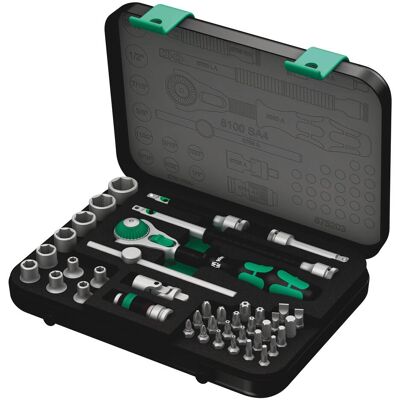 Wera, Steckschlüssel + Stecknuss, 8100 SA 4 Zyklop Speed-Knarrensatz Wera, Steckschlüssel + Stecknuss, 8100 SA 4 Zyklop Speed-Knarrensatz