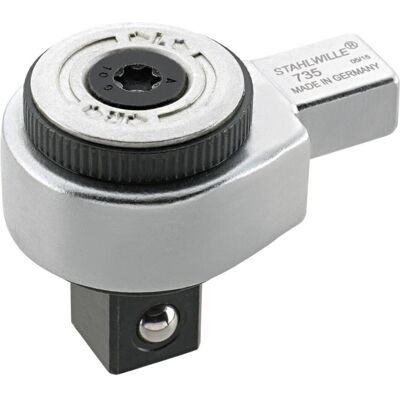 Stahlwille, Drehmomentschlüssel, Feinzahn-Einsteckknarre 735/5 (3/8") Stahlwille, Drehmomentschlüssel, Feinzahn-Einsteckknarre 735/5 (3/8")