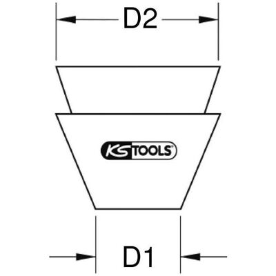 KS Tools, Zubehör Schlagwerkzeug, Rundkeil, 9x10mm KS Tools, Zubehör Schlagwerkzeug, Rundkeil, 9x10mm
