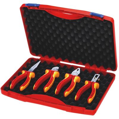 Knipex, Zange, Werkzeug-Box RED Elektro Set 1 (275 mm) Knipex, Zange, Werkzeug-Box RED Elektro Set 1 (275 mm)