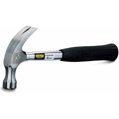Stanley Hammer, Steelmaster Klauenhammer (570 g Kopfgewicht, Stahlstiel mit Neoprenhandgriff, geschliffene K (567 g) Stanley Hammer, Steelmaster Klauenhammer (570 g Kopfgewicht, Stahlstiel mit Neoprenhandgriff, geschliffene K (567 g)