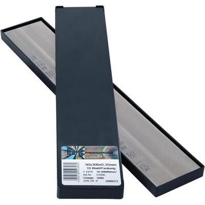 Magni, Messlehre, H+S Metallfolien Plattenware rostfrei 50x300x0,30mm 10Bl/P (30 cm) Magni, Messlehre, H+S Metallfolien Plattenware rostfrei 50x300x0,30mm 10Bl/P (30 cm)
