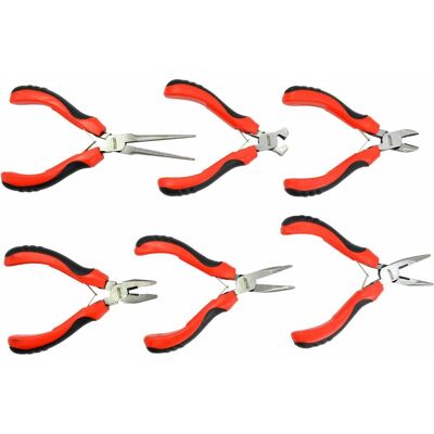 Awtools, Zange, Mini-Zangen-Set, 6er-Pack (125 mm) Awtools, Zange, Mini-Zangen-Set, 6er-Pack (125 mm)