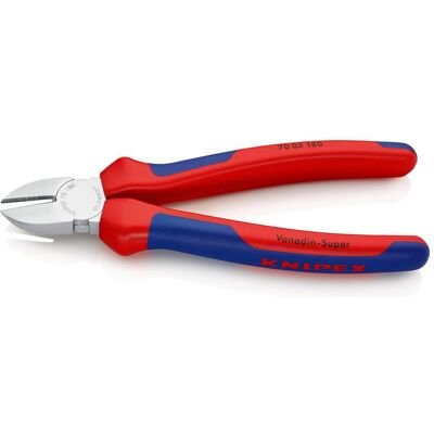 Knipex, Bolzenschneider + Seitenschneider, Seitenschneider DIN ISO 5749 L.180mm mit Facette verchromt 2Komp.-Hüllen mit Mehrkomponenten-Hüllen (180 mm) Knipex, Bolzenschneider + Seitenschneider, Seitenschneider DIN ISO 5749 L.180mm mit Facette verchromt 2Komp.-Hüllen mit Mehrkomponenten-Hüllen (180 mm)