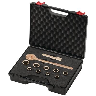 Endres Tools, Steckschlüssel + Stecknuss, Knarrenkasten (10 mm, 11 mm, 13 mm, 14 mm, 15 mm, 17 mm, 19 mm, 22 mm, 24 mm) Endres Tools, Steckschlüssel + Stecknuss, Knarrenkasten (10 mm, 11 mm, 13 mm, 14 mm, 15 mm, 17 mm, 19 mm, 22 mm, 24 mm)