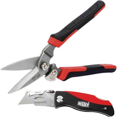 Bessey, Schraubstock + Zwinge, Kombischere Combi Schere D52 2 + Cuttermesser DBKPH EU Bessey, Schraubstock + Zwinge, Kombischere Combi Schere D52 2 + Cuttermesser DBKPH EU