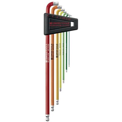 Packard Bell Swiss Tools, Sechskantschlüssel, Winkelstiftschlüssel-Satz PB 2222.LH-6 RB Packard Bell Swiss Tools, Sechskantschlüssel, Winkelstiftschlüssel-Satz PB 2222.LH-6 RB