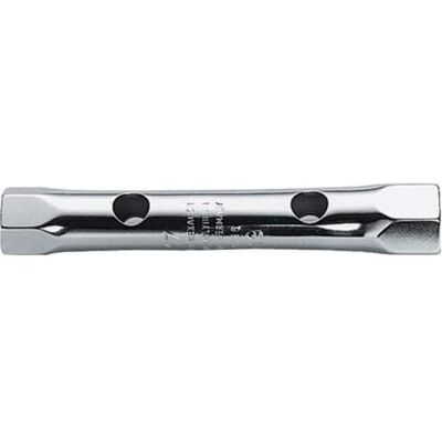 Bahco Schraubenschlüssel, Rohrförmiger Doppelsteckschlüssel, 16 mm × 17 mm, verchromt, 147 mm Bahco Schraubenschlüssel, Rohrförmiger Doppelsteckschlüssel, 16 mm × 17 mm, verchromt, 147 mm
