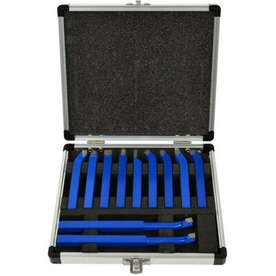 GEKO, Werkzeugkoffer, Wendemesser-Satz 11-teilig, 8x8mm, aufbewahrt im -Koffer GEKO, Werkzeugkoffer, Wendemesser-Satz 11-teilig, 8x8mm, aufbewahrt im -Koffer