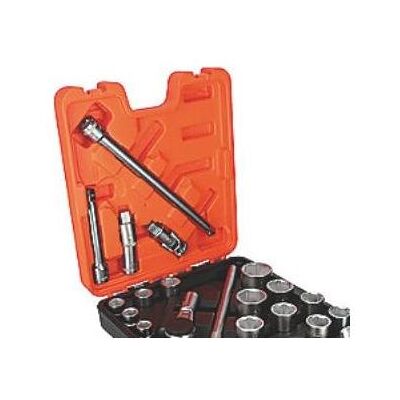 Bahco Steckschlüssel + Stecknuss, 3/4" Steckschlüsselsatz, metrisch, Sechskant, mit Knarrrenkopf und Teleskopgriff - 20.teilig (19 mm, 22 mm, 24 mm, 27 mm, 30 mm, 32 mm, 33 mm, 34 mm, 38 mm, 41 mm, 50 mm) Bahco Steckschlüssel + Stecknuss, 3/4" Steckschlüsselsatz, metrisch, Sechskant, mit Knarrrenkopf und Teleskopgriff - 20.teilig (19 mm, 22 mm, 24 mm, 27 mm, 30 mm, 32 mm, 33 mm, 34 mm, 38 mm, 41 mm, 50 mm)