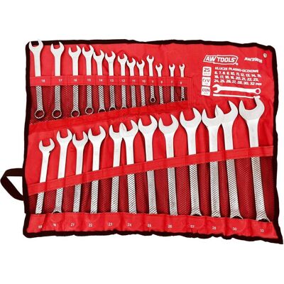 Awtools, Schraubenschlüssel, AW KLUCZ KOMPLET PŁASKO-OCZKOWY 25szt. /6mm-32mm/MATOWE (10 mm, 11 mm, 12 mm, 13 mm, 14 mm, 15 mm, 16 mm, 17 mm, 18 mm, 19 mm, 20 mm, 21 mm, 22 mm, 23 mm, 24 mm, 25 mm, 26 mm, 27 mm, 28 mm, 29 mm, 30 mm, 31 mm, 32 mm, 6 mm, 7 Awtools, Schraubenschlüssel, AW KLUCZ KOMPLET PŁASKO-OCZKOWY 25szt. /6mm-32mm/MATOWE (10 mm, 11 mm, 12 mm, 13 mm, 14 mm, 15 mm, 16 mm, 17 mm, 18 mm, 19 mm, 20 mm, 21 mm, 22 mm, 23 mm, 24 mm, 25 mm, 26 mm, 27 mm, 28 mm, 29 mm, 30 mm, 31 mm, 32 mm, 6 mm, 7
