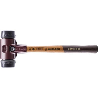 Halder, Hammer, Schonhammer SIMPLEX Länge 330 mm Kopf-Ø 40 mm mittelhart Holz Gummi schwarz (660 g) Halder, Hammer, Schonhammer SIMPLEX Länge 330 mm Kopf-Ø 40 mm mittelhart Holz Gummi schwarz (660 g)