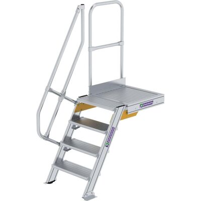 Munk, Leiter + Gerüst, Treppe mit Plattform 60° Stufenbreite 600 mm 4 Stufen Aluminium geriffelt (Gerüst, 60 cm) Munk, Leiter + Gerüst, Treppe mit Plattform 60° Stufenbreite 600 mm 4 Stufen Aluminium geriffelt (Gerüst, 60 cm)