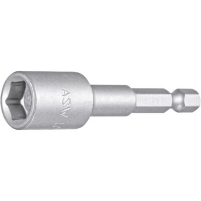 ASW, Steckschlüssel + Stecknuss, 1/4 Bitaufnahme Steckschlüsseleinsatz Ø 10 mm 50mm ASW, Steckschlüssel + Stecknuss, 1/4 Bitaufnahme Steckschlüsseleinsatz Ø 10 mm 50mm